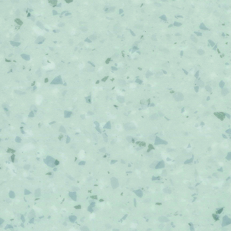 Schmutzabweisender und schallabsorbierender heterogener Bodenbelag