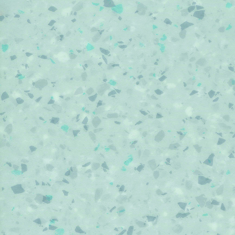 Schmutzabweisender und schallabsorbierender heterogener Bodenbelag