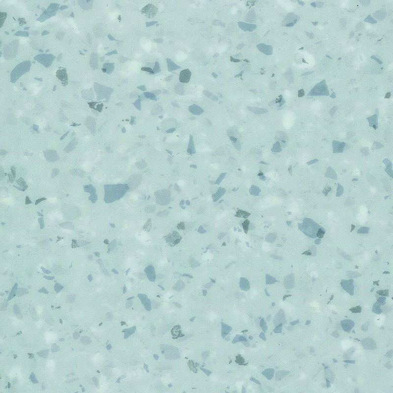 Schmutzabweisender und schallabsorbierender heterogener Bodenbelag