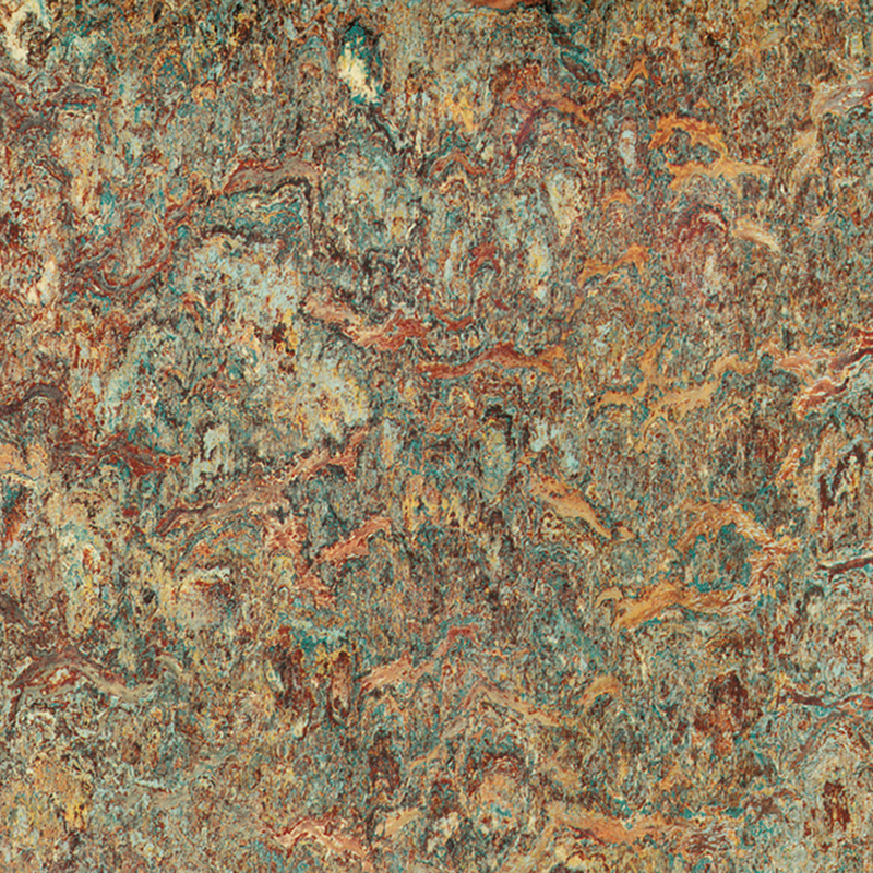 Fleckenunempfindlicher und kostengünstiger heterogener Bodenbelag