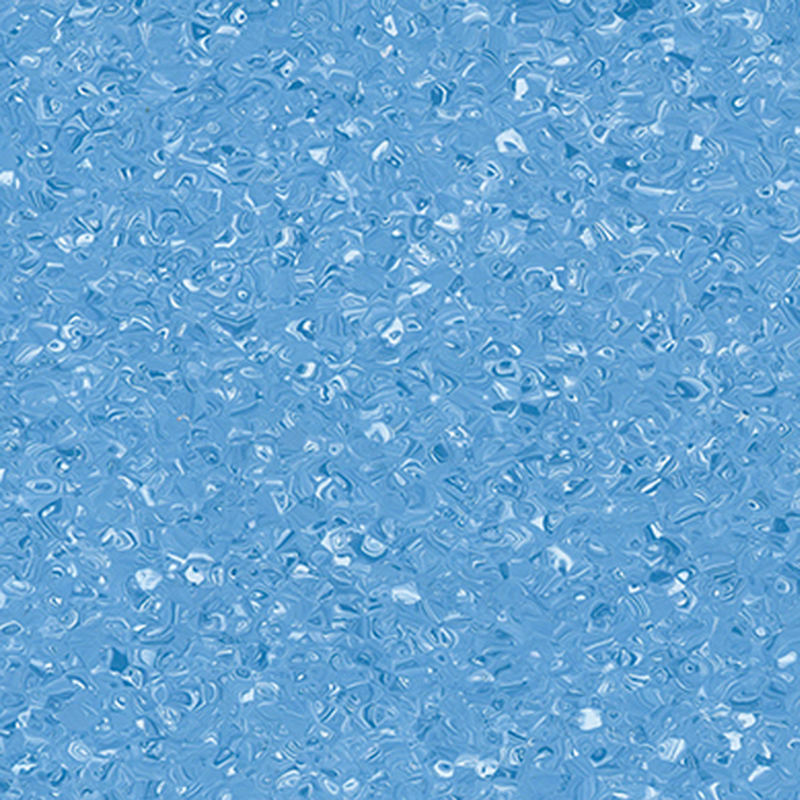 Säure- und alkalibeständiger homogener Bodenbelag