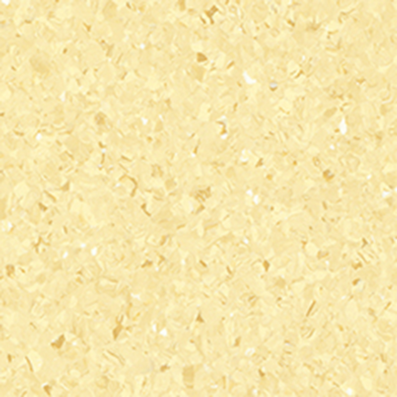 Geräuscharmer und schmutzabweisender homogener Bodenbelag