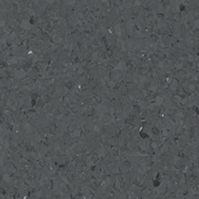 Geräuscharmer und schmutzabweisender homogener Bodenbelag