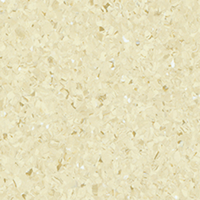 Geräuscharmer und schmutzabweisender homogener Bodenbelag