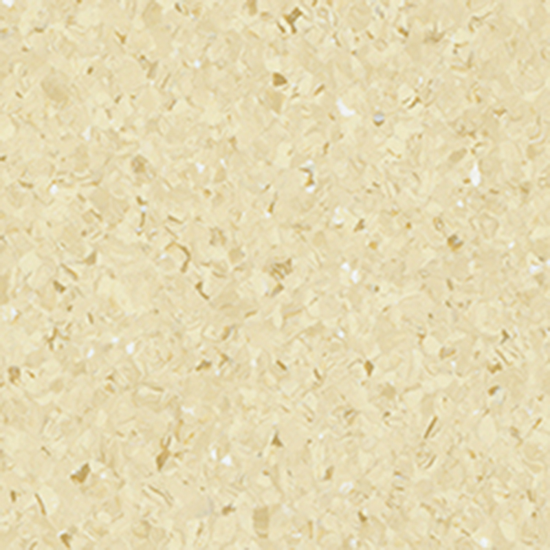 Geräuscharmer und schmutzabweisender homogener Bodenbelag