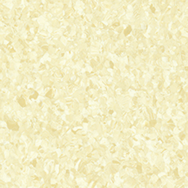 Geräuscharmer und schmutzabweisender homogener Bodenbelag