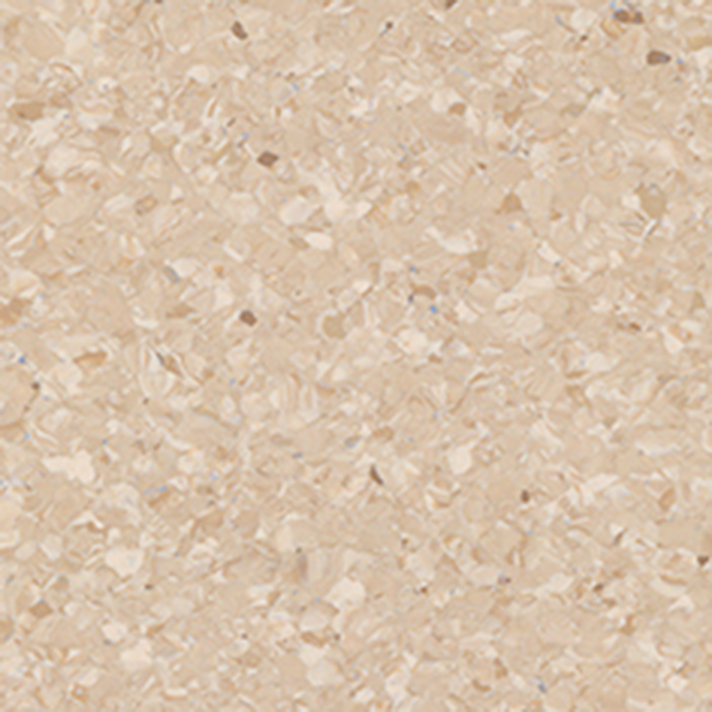 Geräuscharmer und schmutzabweisender homogener Bodenbelag