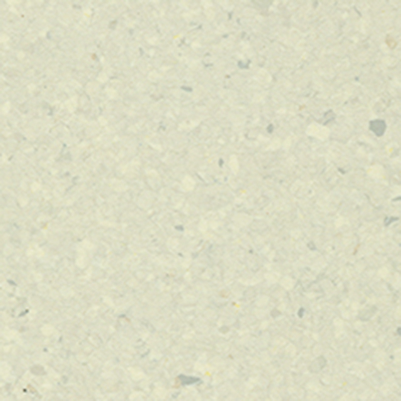 Geräuscharmer und schmutzabweisender homogener Bodenbelag