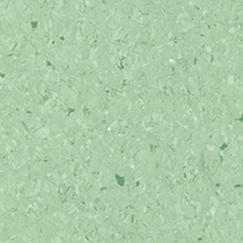 Geräuscharmer und schmutzabweisender homogener Bodenbelag