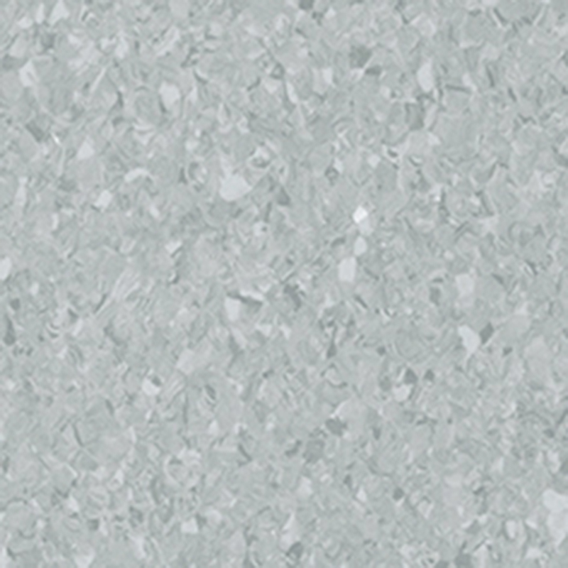 Geräuscharmer und schmutzabweisender homogener Bodenbelag