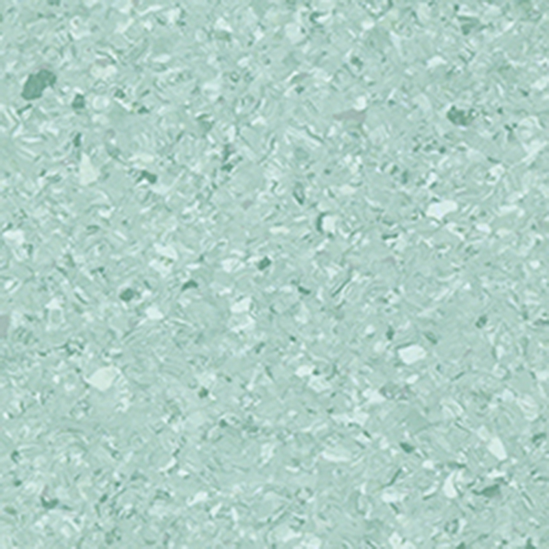 Geräuscharmer und schmutzabweisender homogener Bodenbelag